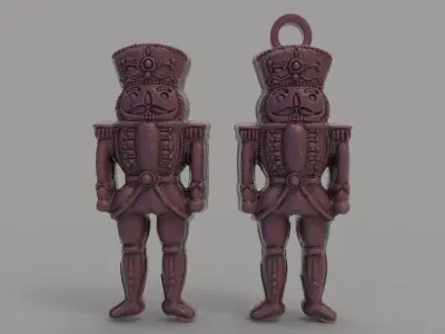 nutcracker 2 tree decor  3D print model