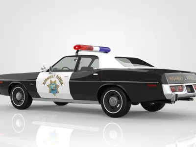 Dodge Monaco Police 1978  3D model