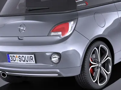 Opel Adam S 2017 VRAY 3D model