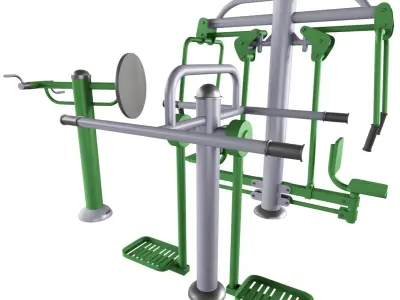 Outdoor Fitness Equipment 3D model