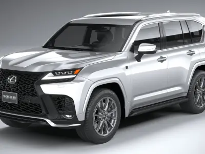 Lexus LX 600 US 2022 3D model