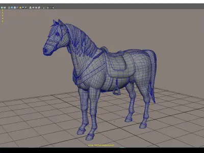 Cartoon Horse  Animal 3D model