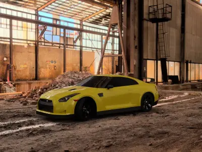 Nissan GTR 2008 3D model