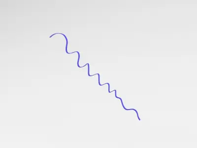 Ribbon v1 003 Low-poly 3D model