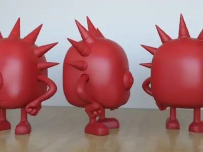 Monster Freepik Free 3D print model