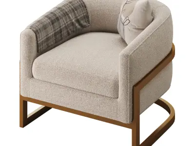 Neve Accent Chair 3D model