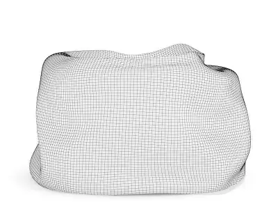 Pouf Yellow 3D model