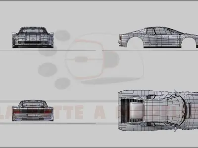 Ferrari Testarossa LPAM 3D model