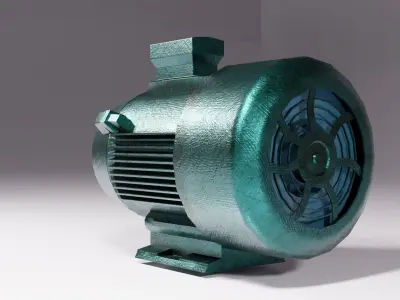 3 Phase synchronous  motor  3D model