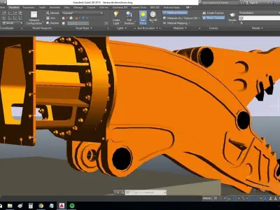Shear crusher 3D model