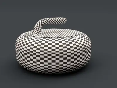 Curling Stone 3D model