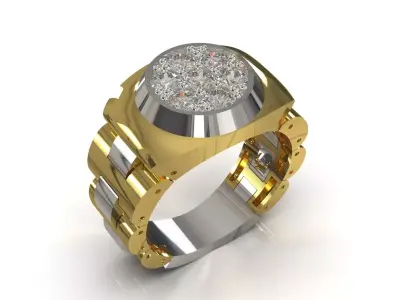 Men jewelry luxury STL 3DM rolex design model ror0065 3D print model