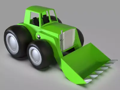 Track Game  Low-poly 3D model