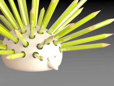 Spin-e ceramic hedgehog Free 3D model