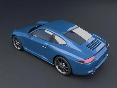 Porsche Carrera 911 4s 2014 restyled 3D model