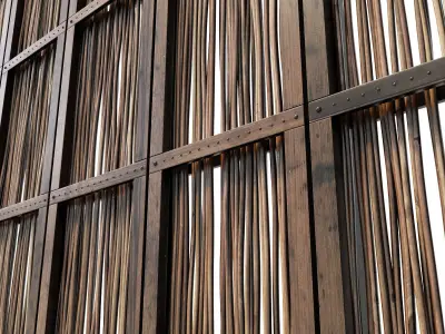 Screen branch crooked decor n4 3D model