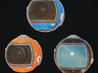 Sci-Fi Drone III Low-poly 3D model