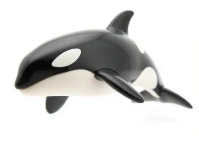 Orca Dynamic Pose Aquatic Design model pack Low-poly 3D model