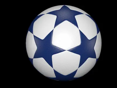 Star football ball 3D model