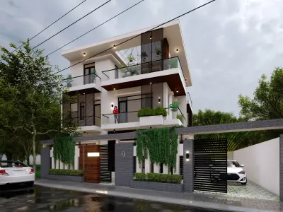 Phu Cuong Villa 3D model