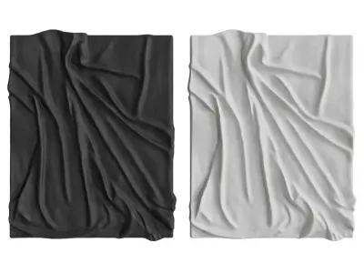 Wall Art Panel 01 Drapery 3D model