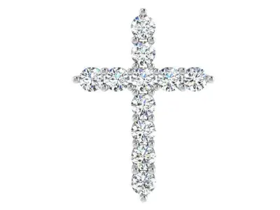 Cross Diamond Pendant 2977 3D print model