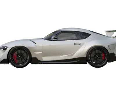 toyota supra pandem Low-poly 3D model