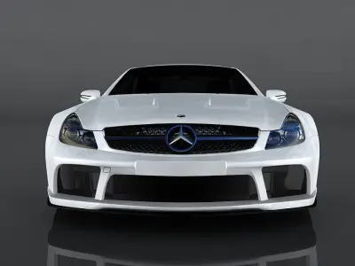 Mercedes Benz SL65 AMG Low-poly 3D model