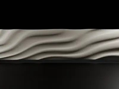 Elegant Front Panel Bas-Relief 3D Mesh for TV Stands 3D print model