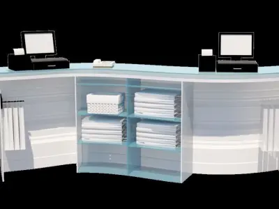 Reception desk - Rip Curl  3D model