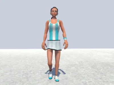 Tennis Avatar 2 female 3D model