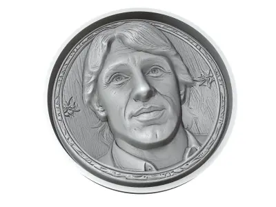 Hernan Crespo Footballer Medallion 3D print model