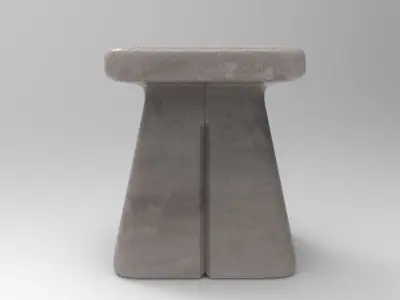 Gob Stool Low-poly 3D model