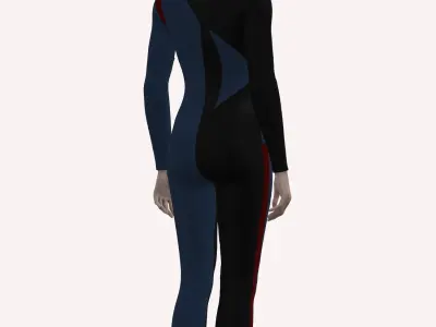 Olympic games inspired garment 3D model