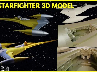 N-1 Naboo starfighter  3D print model