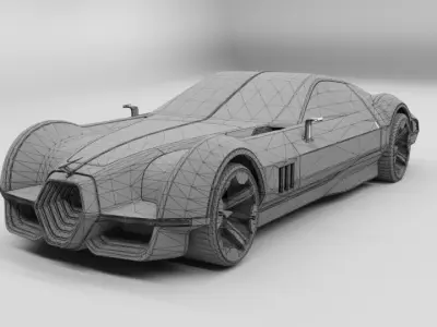 CyberPunk 2077 Car Low-poly 3D model
