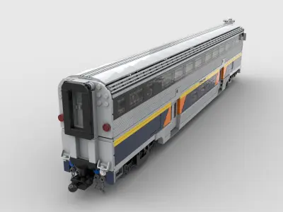Cab Car Amtrak California  LEGO TOY 3D model