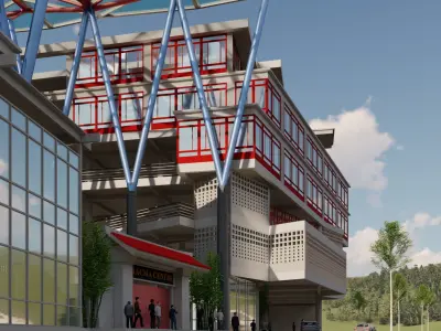 Complex community 3D model