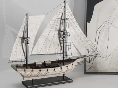 Decorative set016 3D model