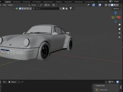 Porsche 911 turbo 3D model