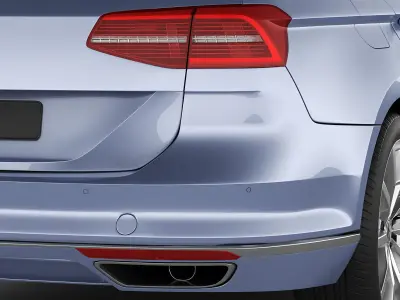 VW Passat Variant 2015 3D model