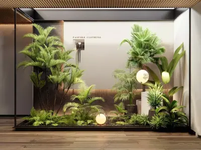 Indoor plant landscape 3D model