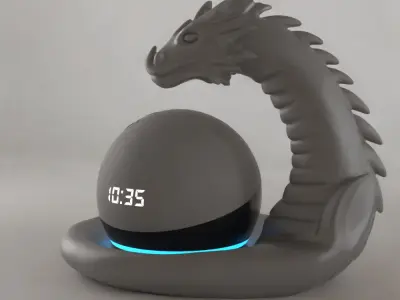 Dragon Organizer Echo Dot Holder and Stylish Decor 3D print model