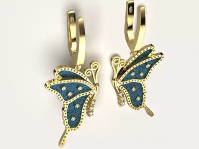 Roberto Bravo Earring  3D print model