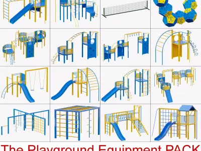 The Playground Equipment PACK 3D model