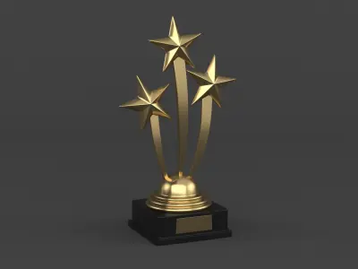 Gold Trophy Cup 3D model purchase