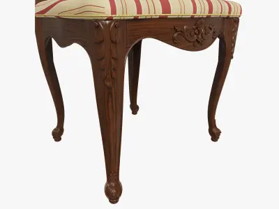 Classic carved chair 03 01 3D model
