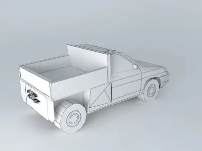G Motors Pick Wagon Free 3D model