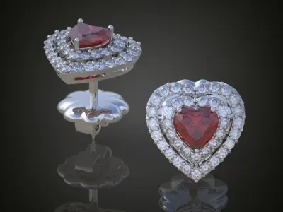 My 10 Beautiful and Graceful 3d printable Earring models  3D Model Pack