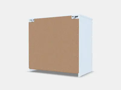 MALM Chest of 3 drawers Low-poly 3D model